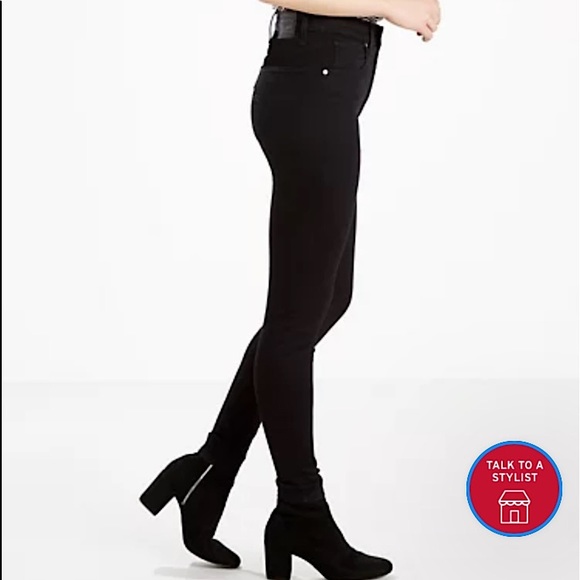 Levi’s 510 Jean’s black Sz 26x26 women’s mid-rise ankle crop skinny jeans NWT - Picture 16 of 16